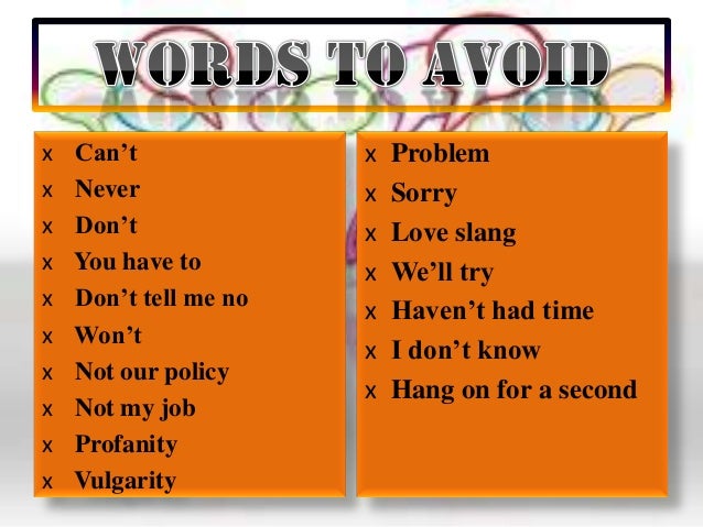 communication in customer service customer service words to use