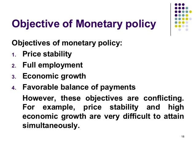 chapter 6 moneytary policy and its management for bba employment goals and objectives