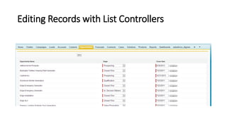 Editing Records with List Controllers
 
