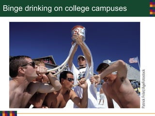 Binge drinking on college campuses
 
