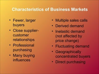 Analyzing Business Markets