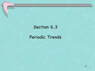 Section 6.3
Periodic Trends
27
 