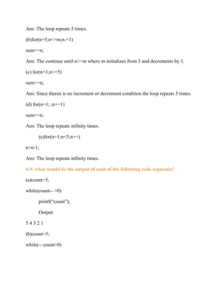 Chapter 6 Balagurusamy Programming ANSI in c | PDF