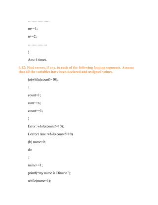 Chapter 6 Balagurusamy Programming ANSI in c | PDF