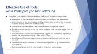 Chapter 6 - Tool Support for Testing | PPTX