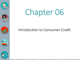 Copyright © 2020 McGraw-Hill Education. All rights reserved. No reproduction or distribution without the prior written consent of McGraw-Hill Education.
Chapter 06
Introduction to Consumer Credit
 