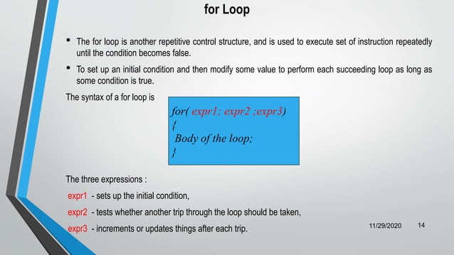 Decision Making and Looping | PPTX