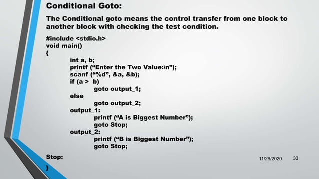 Decision Making and Looping | PPTX