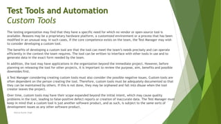 Chapter 6 - Test Tools and Automation | PPT