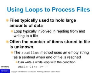 Files and Exceptions | PPT