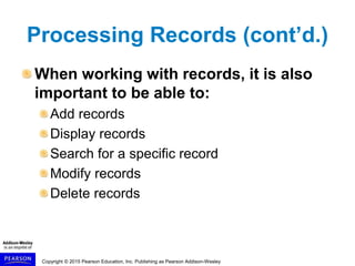 Files and Exceptions | PPT