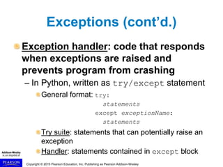 Files and Exceptions | PPT