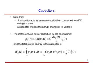 Chapter 6.pptx linear circuit analysis capacitor | PPTX