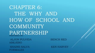 CHAPTER 6-The Why and How of School and Community Partnership.pptx