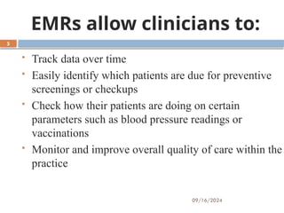 Chapter 6 Electronic health records pptx | PPTX