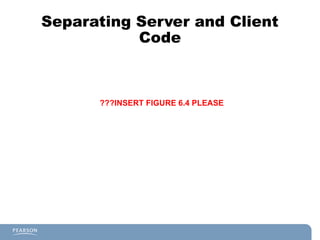 Separating Server and Client
Code
???INSERT FIGURE 6.4 PLEASE
 