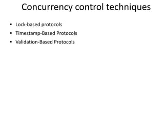 Concurrency Control in Database Management System | PDF
