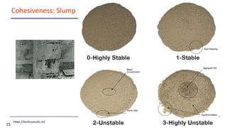 15
Cohesiveness: Slump flow test
https://techconsults.in/
 