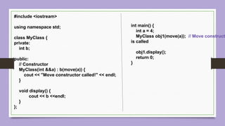 C++ Constructors and destructors presentation | PPTX