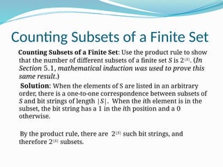 Finite Subset Comprehensive Guide to Counting Principles in Combinatorics and ...