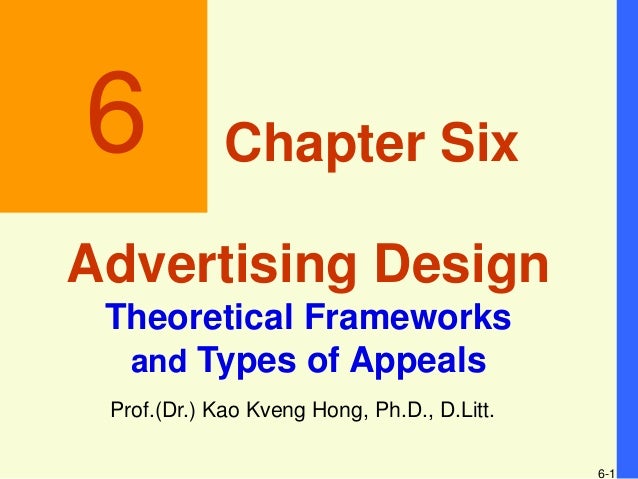 chapter 6 advertising design theoretical framework and type types of theoretical framework