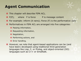 Chapter 6 agent communications--agent communications | PPTX