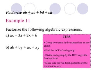 Chapter 6 algebraic expressions iii | PPT