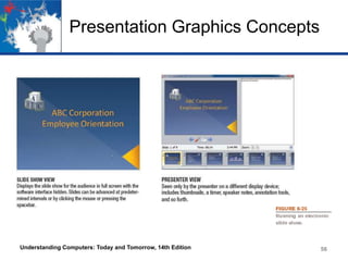 Presentation Graphics Concepts
Understanding Computers: Today and Tomorrow, 14th Edition 56
 