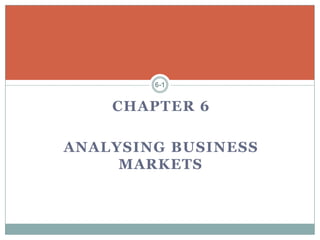 CHAPTER 6 - Business Markets.pptx