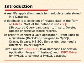 Comprehensive Guide to Java Database Connectivity (JDBC) with MySQL for ...