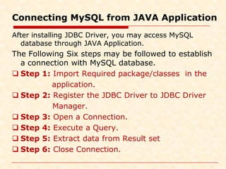 Comprehensive Guide to Java Database Connectivity (JDBC) with MySQL for ...