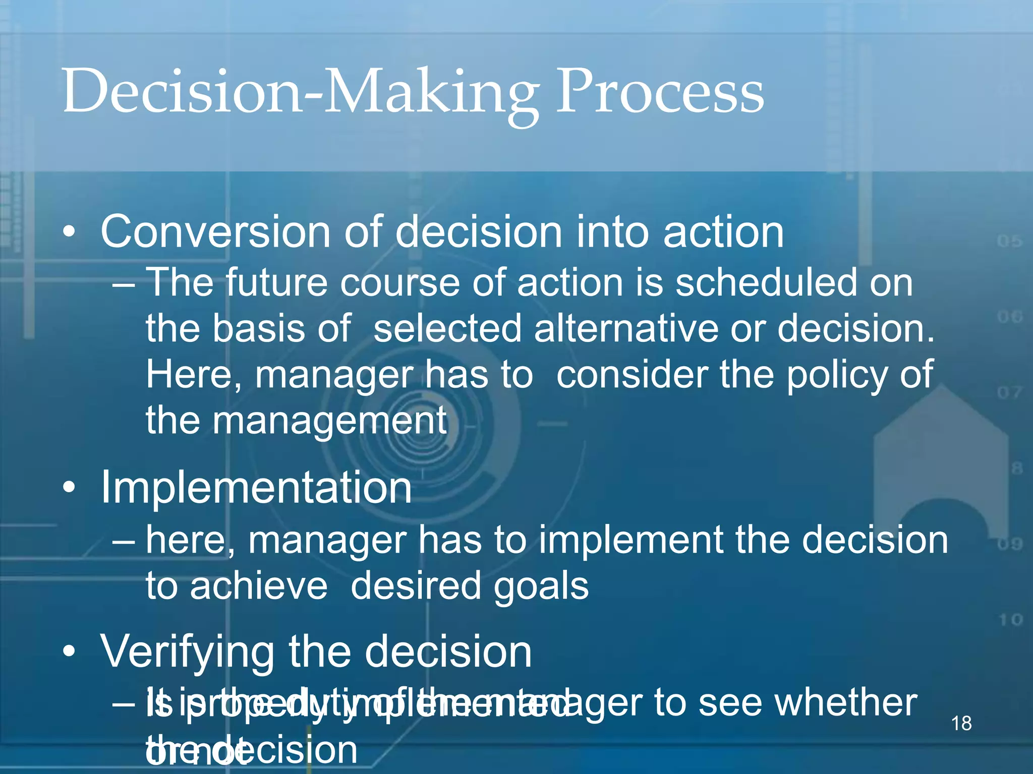 DECISION MAKING – DEFINITION, CHARACTERISTICS, ELEMENTS, PROCESS, TYPES ...