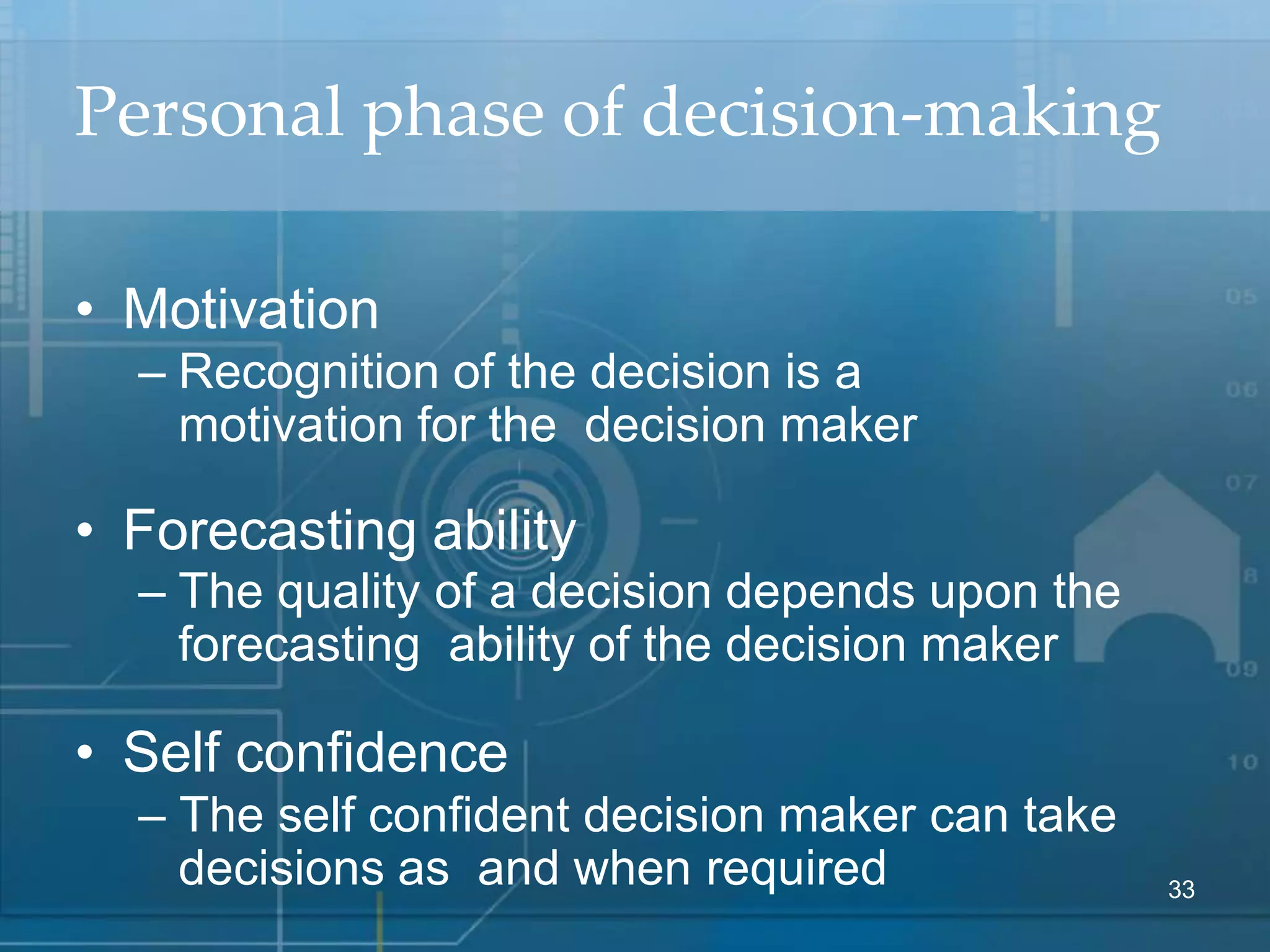 DECISION MAKING – DEFINITION, CHARACTERISTICS, ELEMENTS, PROCESS, TYPES ...