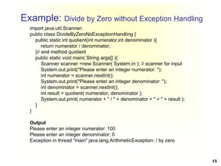Comprehensive Guide to Exception Handling in Java Programming | PDF
