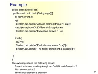 Comprehensive Guide to Exception Handling in Java Programming | PDF