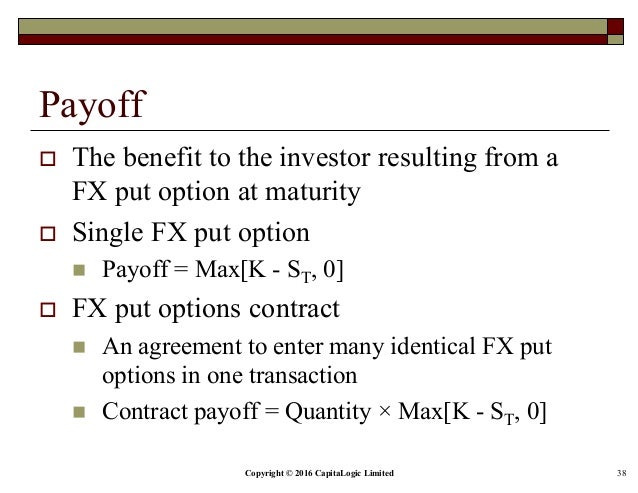 Advantages of fx options