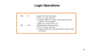 22
Logic Operations
 