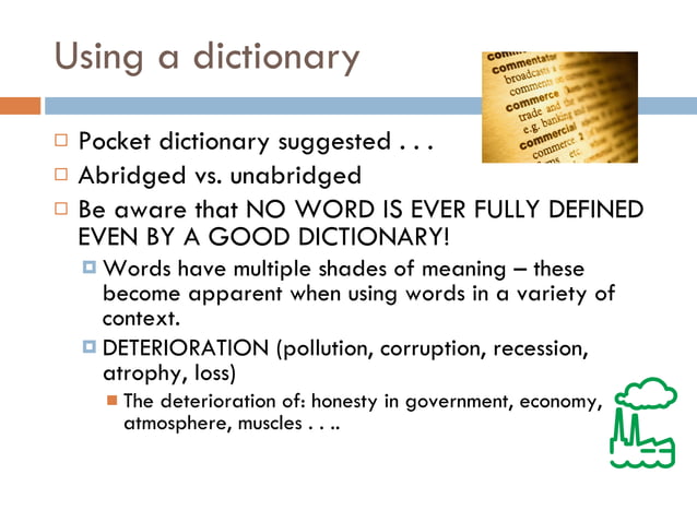 Chapter 6 improving your vocabulary | PPT