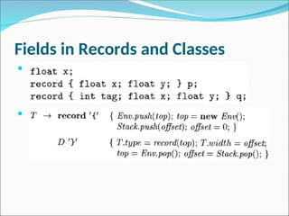 Chapter 6 - Intermediate code generation.ppt
