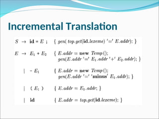 Chapter 6 - Intermediate code generation.ppt