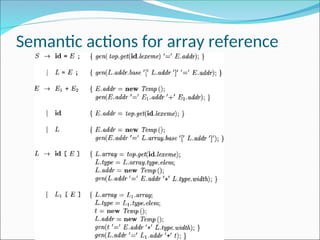 Chapter 6 - Intermediate code generation.ppt