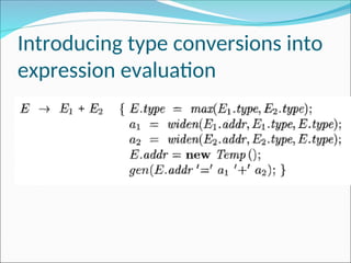 Chapter 6 - Intermediate code generation.ppt
