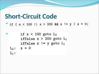 Chapter 6 - Intermediate code generation.ppt