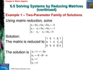 Chapter 6 - Matrix Algebra | PPT