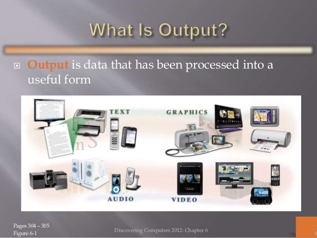 chapter 6 output data that has been processed into a useful form