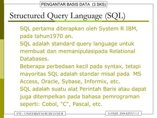 Chapter 6 perintah ddl | PPT