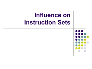 Influence on
Instruction Sets
 