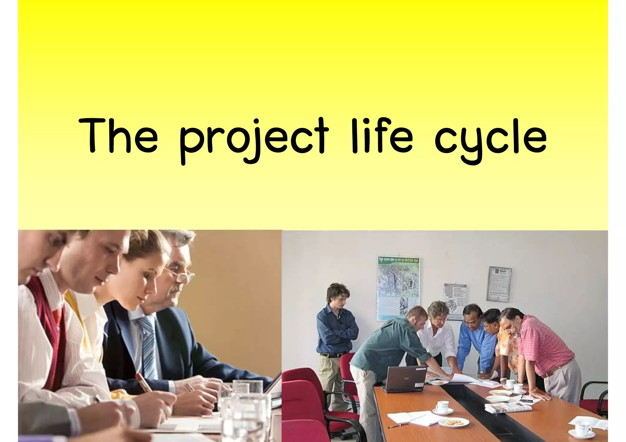 project
The project life cycle


                         25
 