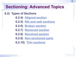Chapter 6 - Sectioning - 2014.pptx Autocad Drawing Technics | PPTX
