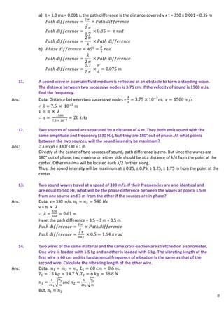 PHYSICS MAHARASHTRA STATE BOARD CHAPTER 6 - SUPERPOSITION OF WAVES ...